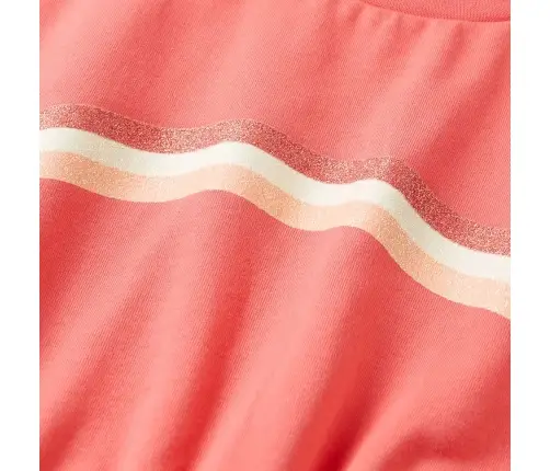 Laste Kleit Pingutusnööriga, Korallpunane, 128