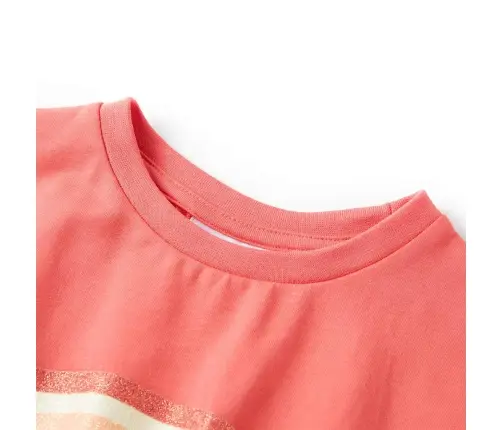 Bērnu Kleita Ar Aukliņu, Koraļļu Krāsā, 140