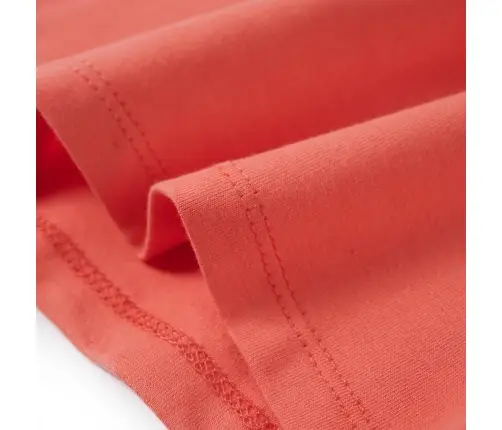 Volangidega Laste T-Särk, Korallroosa, 92