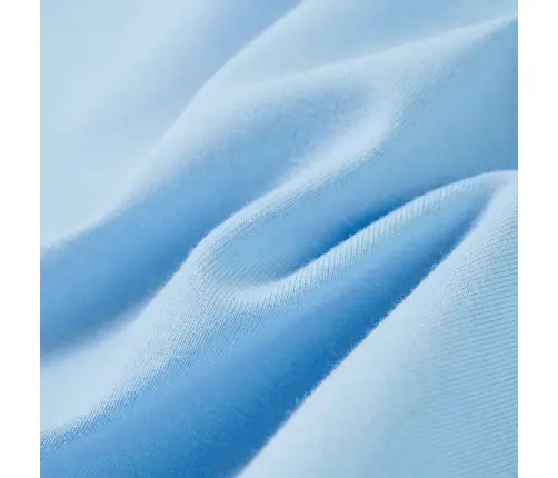 Vaikiški Marškinėliai Su Rankovėmis Su Raukiniais, Šviesiai Mėlyni