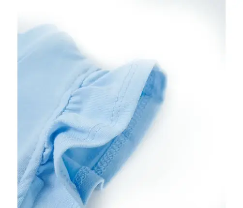 Bērnu Krekls Ar Volānu Piedurknēm, Gaiši Zils, 140