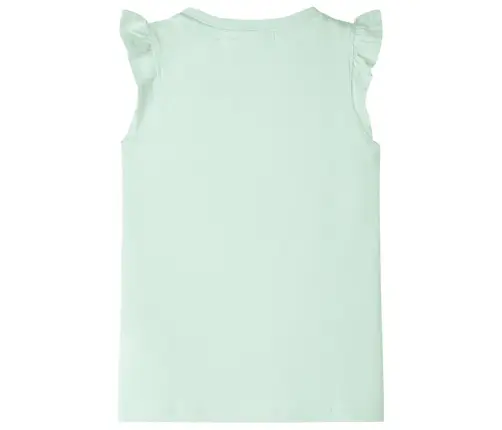 Vaikiški Marškinėliai Su Rankovėmis Su Raukiniais, Žali, 116 Dydžio