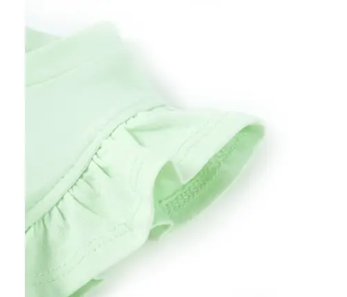 Vaikiški Marškinėliai Su Rankovėmis Su Raukiniais, Žali, 116 Dydžio