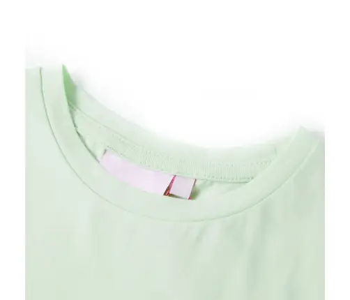 Vaikiški Marškinėliai Trumpomis Rankovėmis, Šviesiai Žali, 92 Dydžio