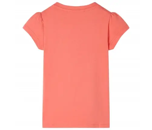 Lühikeste Varrukatega Laste Särk, Korallroosa, 104