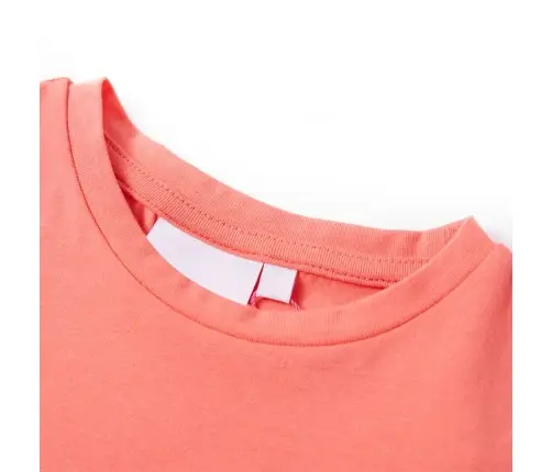 Lühikeste Varrukatega Laste Särk, Korallroosa, 104