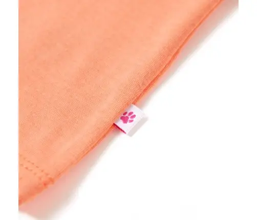 Lühikeste Varrukatega Laste Särk, Neoonoranž, 116