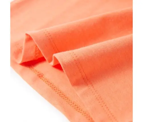 Lühikeste Varrukatega Laste Särk, Neoonoranž, 116