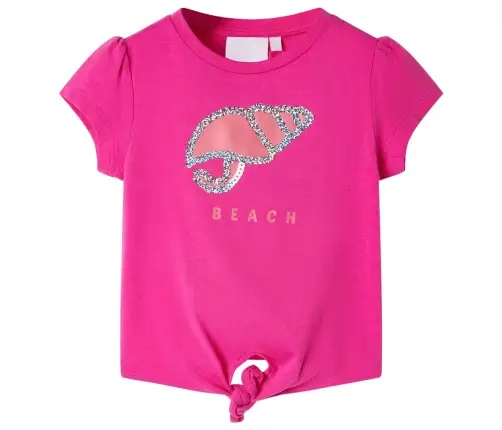 Vaikiški Marškinėliai, Tamsiai Rožinės Spalvos, 116 Dydžio