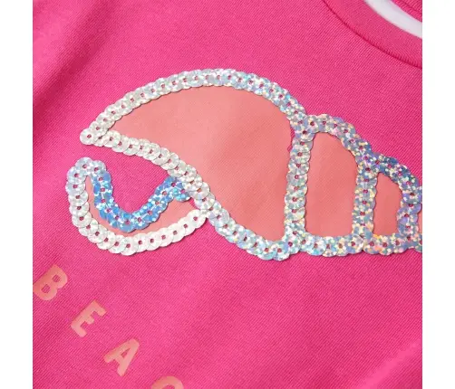 Bērnu T-Krekls, Tumši Rozā, 140