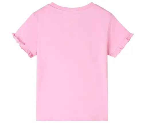 Lühikeste Varrukatega Laste T-Särk, Erkroosa, 104