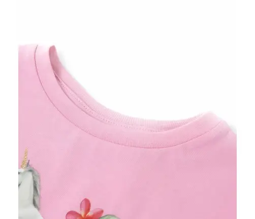 Bērnu Krekls Ar Īsām Piedurknēm, Koši Rozā, 116