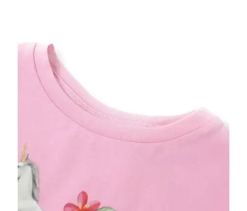 Vaikiški Marškinėliai Trumpomis Rankovėmis, Rožiniai, 140 Dydžio