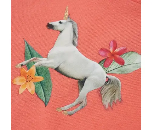 Vaikiški Marškinėliai Trumpomis Rankovėmis, Koralų, 104 Dydžio