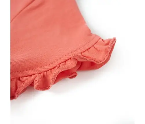 Vaikiški Marškinėliai Trumpomis Rankovėmis, Koralų, 104 Dydžio