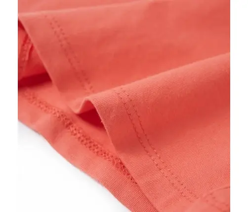 Vaikiški Marškinėliai Trumpomis Rankovėmis, Koralų, 104 Dydžio