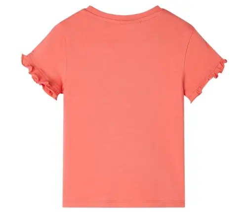 Bērnu Krekls Ar Īsām Piedurknēm, Koraļļu Krāsā, 128