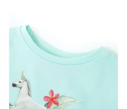 Bērnu Krekls Ar Īsām Piedurknēm, Gaiši Ūdens Zils, 92