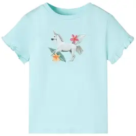 Lühikeste Varrukatega Laste T-Särk, Helesinine, 116