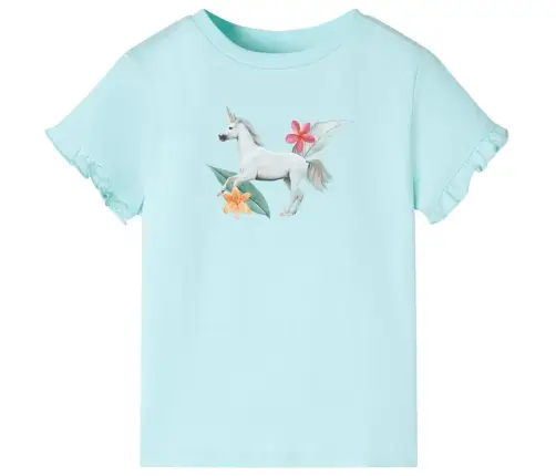 Lühikeste Varrukatega Laste T-Särk, Helesinine, 116