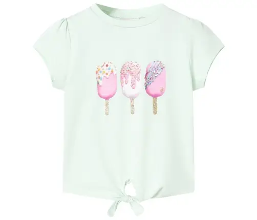 Bērnu T-Krekls, Gaiša Piparmētru, 104