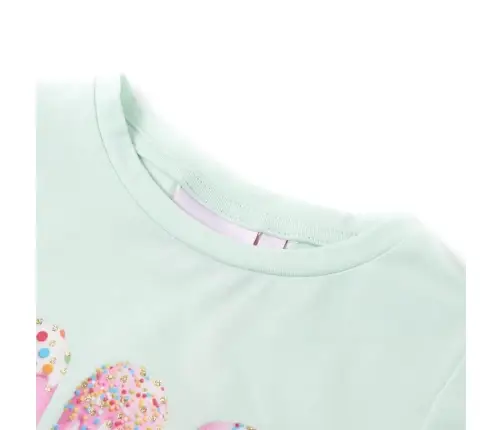 Bērnu T-Krekls, Gaiša Piparmētru, 116