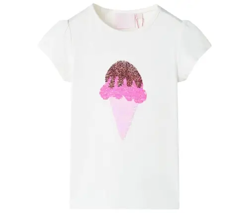 Vaikiški Marškinėliai, Ekru Spalvos, 116 Dydžio