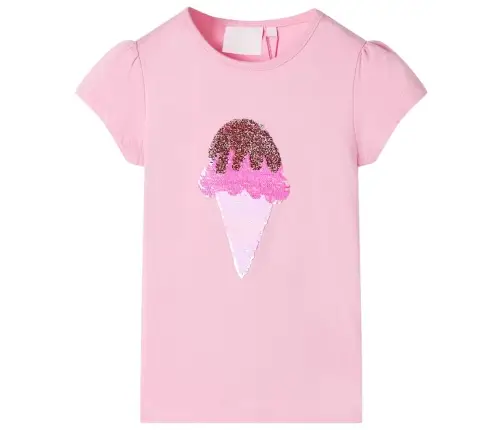 Bērnu T-Krekls, Koši Rozā, 92