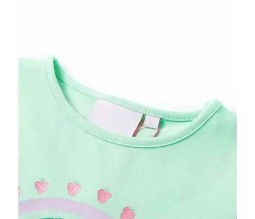 Bērnu T-Krekls, Koši Zaļš, 104