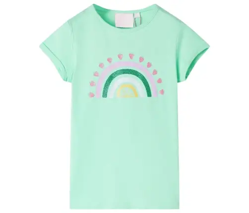 Bērnu T-Krekls, Koši Zaļš, 128