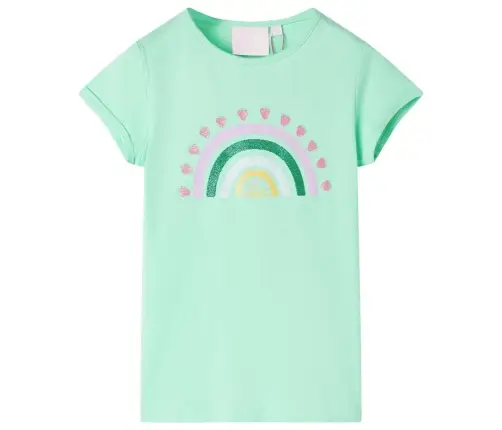 Bērnu T-Krekls, Koši Zaļš, 140