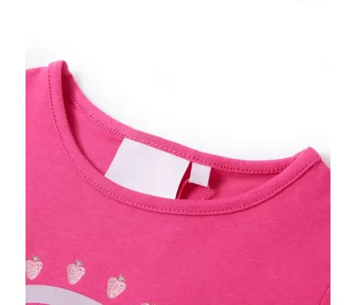 Vaikiški Marškinėliai, Tamsiai Rožinės Spalvos, 92 Dydžio