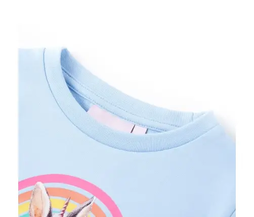 Vaikiškas Sportinis Megztinis, Šviesiai Mėlynos Spalvos, 116 Dydžio