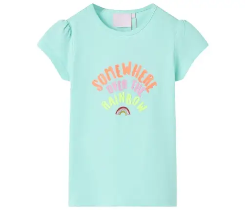 Bērnu T-Krekls, Gaiša Ūdens Krāsā, 140