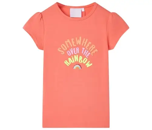 Bērnu T-Krekls, Koraļļu Krāsā, 92