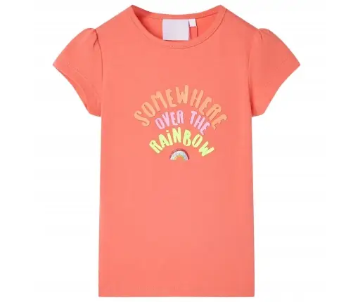 Bērnu T-Krekls, Koraļļu Krāsā, 104