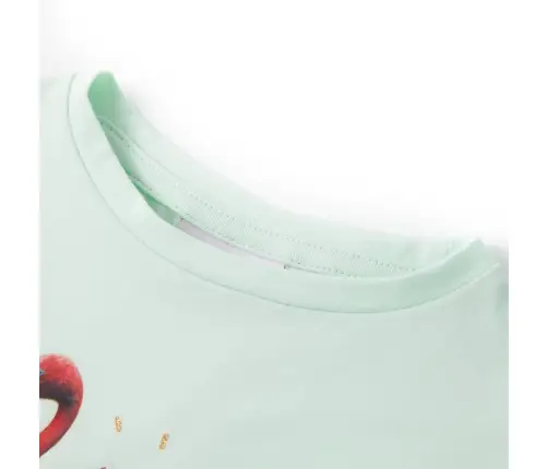 Bērnu T-Krekls, Gaiša Piparmētru, 104