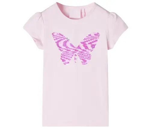 Lühikeste Varrukatega Laste Särk, Pehme Roosa, 116