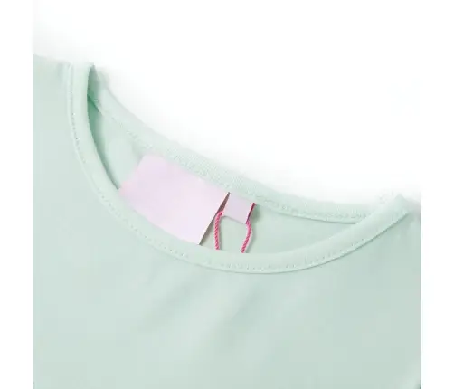 Lühikeste Varrukatega Laste Särk, Hele Mündiroheline, 140