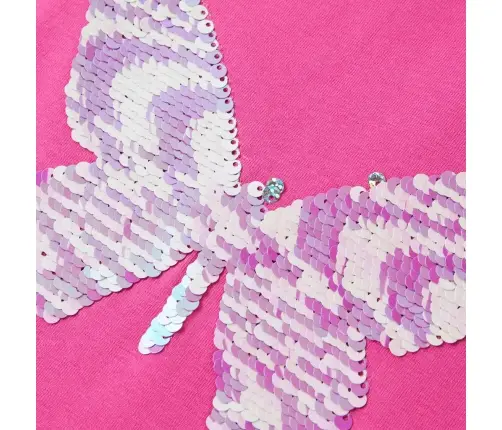 Bērnu Krekls Ar Piedurknēm, Tumši Rozā, 128