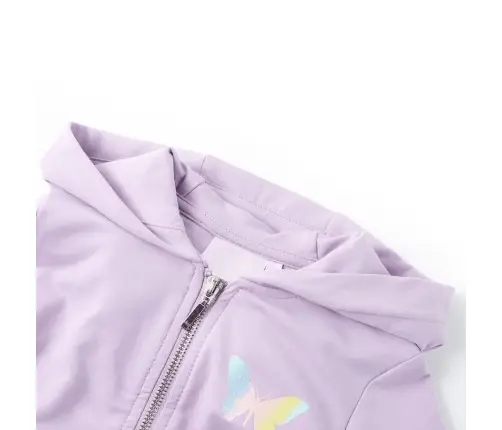 Vaikiškas Sportinis Megztinis Su Gobtuvu, Alyvinės Spalvos, 92 Dydžio