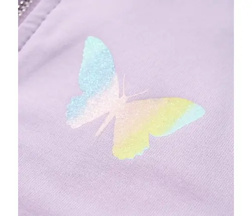 Vaikiškas Sportinis Megztinis Su Gobtuvu, Alyvinės Spalvos, 92 Dydžio