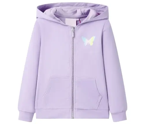 Vaikiškas Sportinis Megztinis Su Gobtuvu, Alyvinės Spalvos, 104 Dydžio