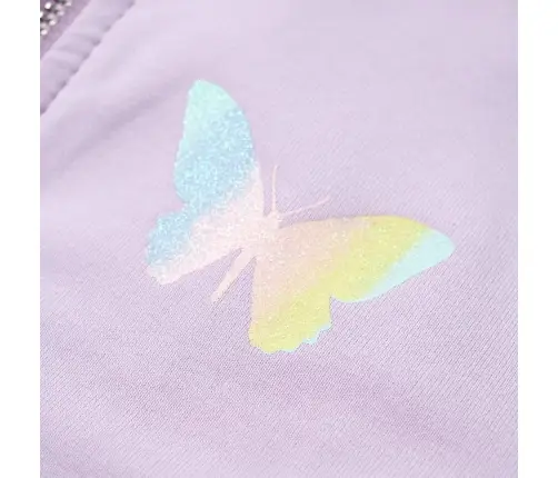 Vaikiškas Sportinis Megztinis Su Gobtuvu, Alyvinės Spalvos, 116 Dydžio