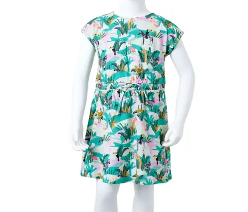 Vaikiška Suknelė, Šviesiai Mėtinės Spalvos, 92 Dydžio