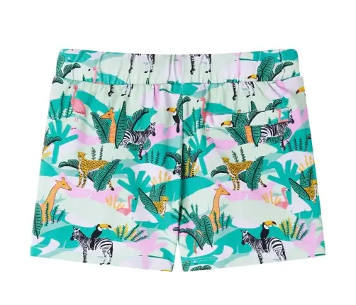 Laste Lühikesed Püksid Pingutusnööriga, Hele Mündiroheline, 92