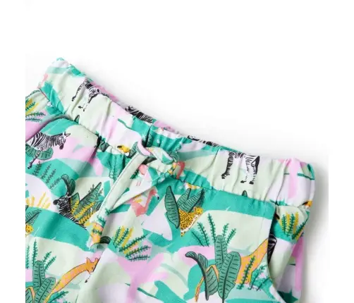 Laste Lühikesed Püksid Pingutusnööriga, Hele Mündiroheline, 92