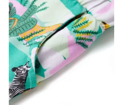 Laste Lühikesed Püksid Pingutusnööriga, Hele Mündiroheline, 92