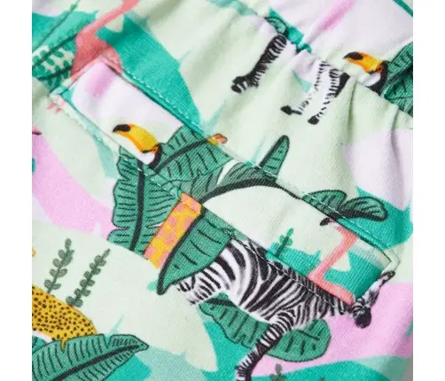 Laste Lühikesed Püksid Pingutusnööriga, Hele Mündiroheline, 92