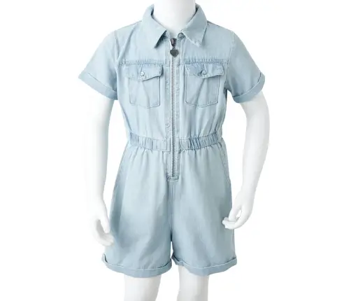 Bērnu Kombinezons Ar Īsām Piedurknēm, Maigi Zils, 104